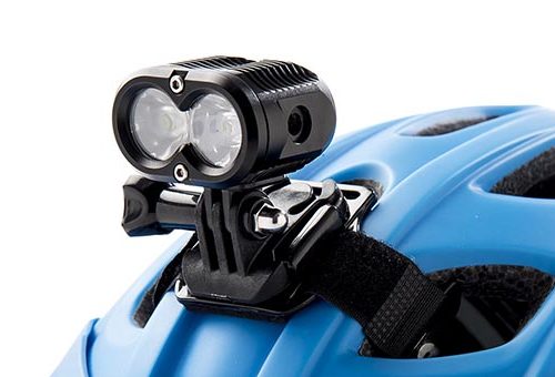 Gloworm bike lights helmet mount video