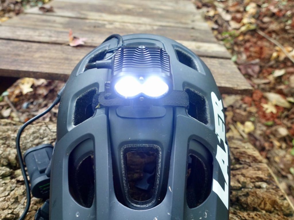 Gloworm led bike lighted helmet mount
