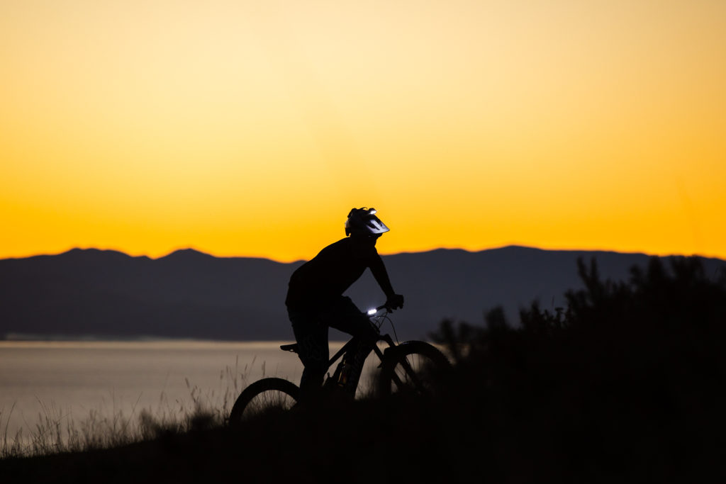 bike lights silhouette